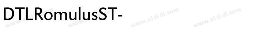 DTLRomulusST字体转换