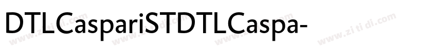 DTLCaspariSTDTLCaspa字体转换