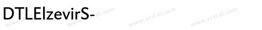 DTLElzevirS字体转换