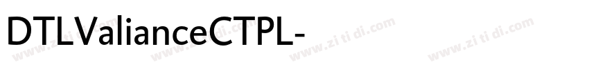 DTLValianceCTPL字体转换