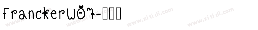 FranckerW07字体转换