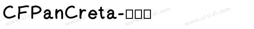 CFPanCreta字体转换