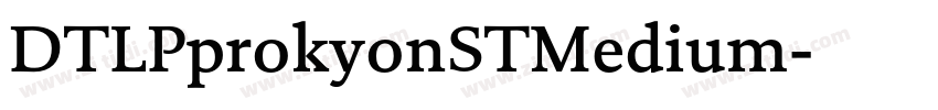 DTLPprokyonSTMedium字体转换