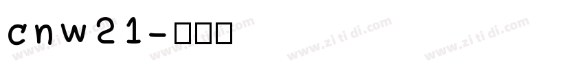cnw21字体转换