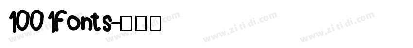 1001Fonts字体转换