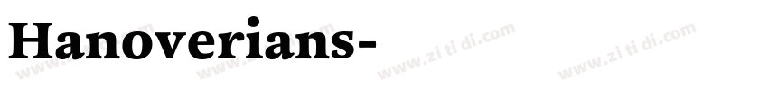 Hanoverians字体转换