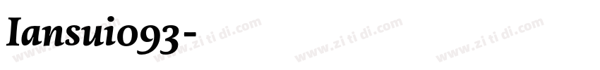 Iansui093字体转换