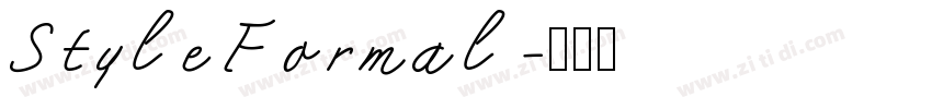 StyleFormal字体转换