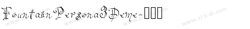 FountainPersona3Deme字体转换