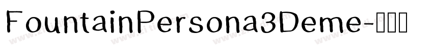 FountainPersona3Deme字体转换