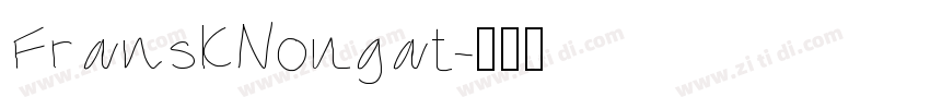 FranskNougat字体转换