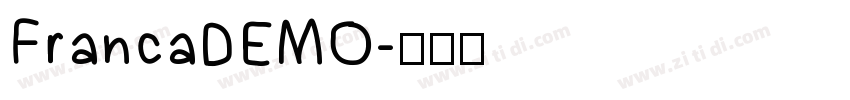 FrancaDEMO字体转换