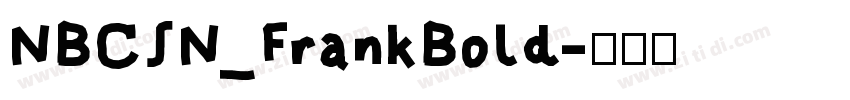 NBCSN_FrankBold字体转换