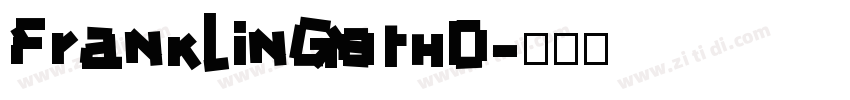 FranklinGothD字体转换