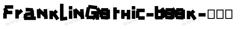 FranklinGothic-book字体转换