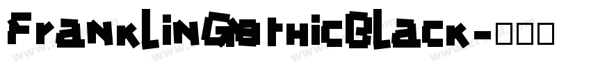 FranklinGothicBlack字体转换