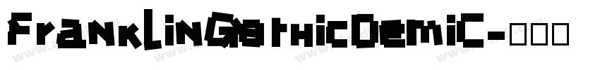 FranklinGothicDemiC字体转换