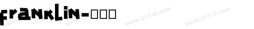franklin字体转换