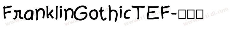 FranklinGothicTEF字体转换