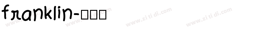 franklin字体转换