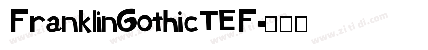 FranklinGothicTEF字体转换
