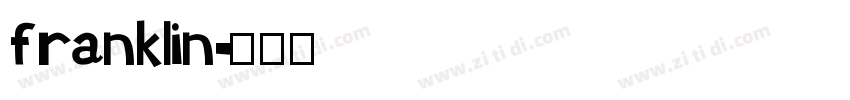 franklin字体转换