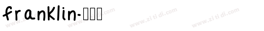 franklin字体转换