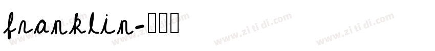 franklin字体转换