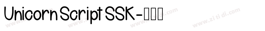 UnicornScriptSSK字体转换