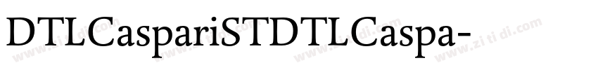 DTLCaspariSTDTLCaspa字体转换