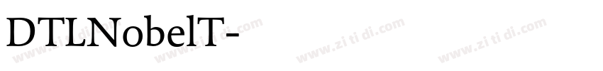 DTLNobelT字体转换