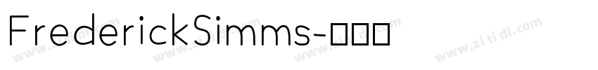 FrederickSimms字体转换