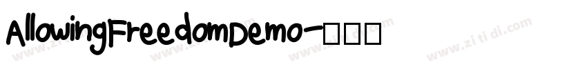 AllowingFreedomDemo字体转换