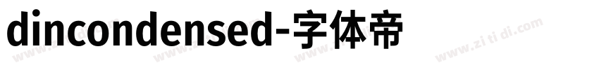dincondensed字体转换