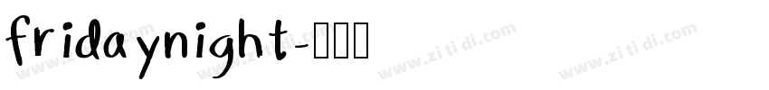 fridaynight字体转换