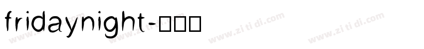 fridaynight字体转换