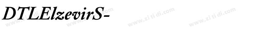 DTLElzevirS字体转换