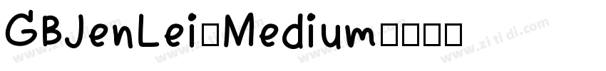 GBJenLei-Medium字体转换
