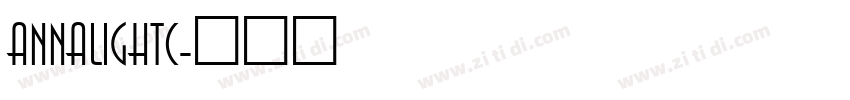 AnnaLightC字体转换