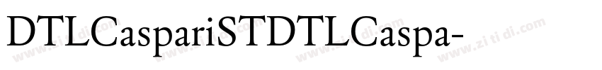 DTLCaspariSTDTLCaspa字体转换