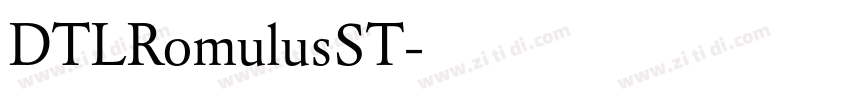 DTLRomulusST字体转换