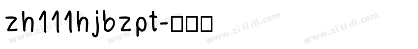 zh111hjbzpt字体转换