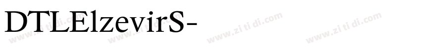 DTLElzevirS字体转换