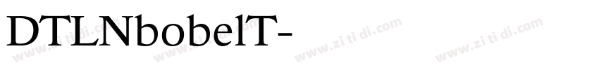 DTLNbobelT字体转换