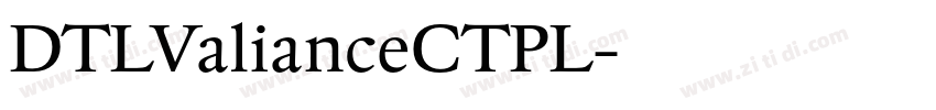 DTLValianceCTPL字体转换