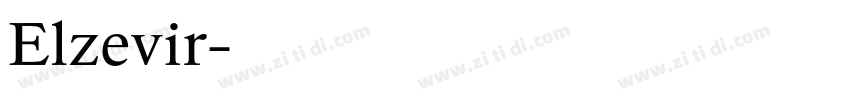 Elzevir字体转换