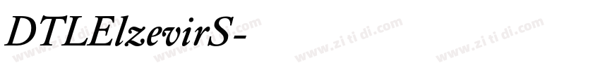 DTLElzevirS字体转换