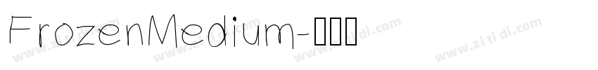 FrozenMedium字体转换