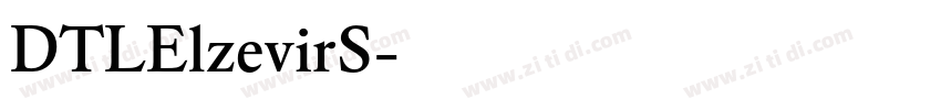 DTLElzevirS字体转换