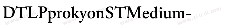 DTLPprokyonSTMedium字体转换